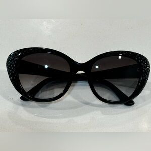 Salvatore Ferragamo black cat eye sunglasses